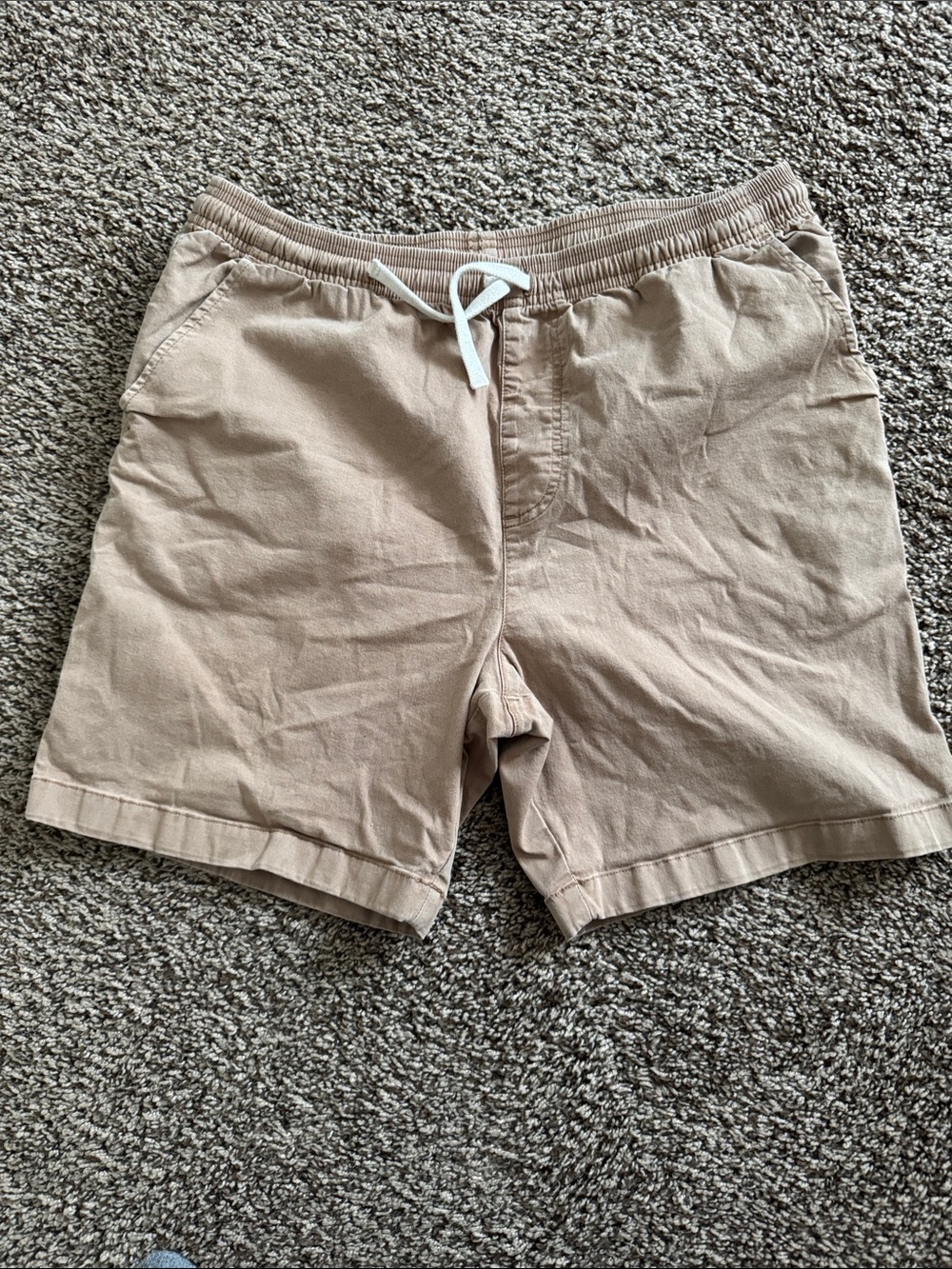 chubbies Tan Drawstring Cotton Shorts
